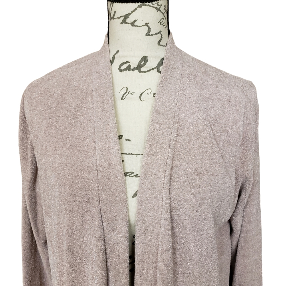 Barefoot Dreams Cozychic Ultra Lite Womens Size L Long Cardigan Open Front